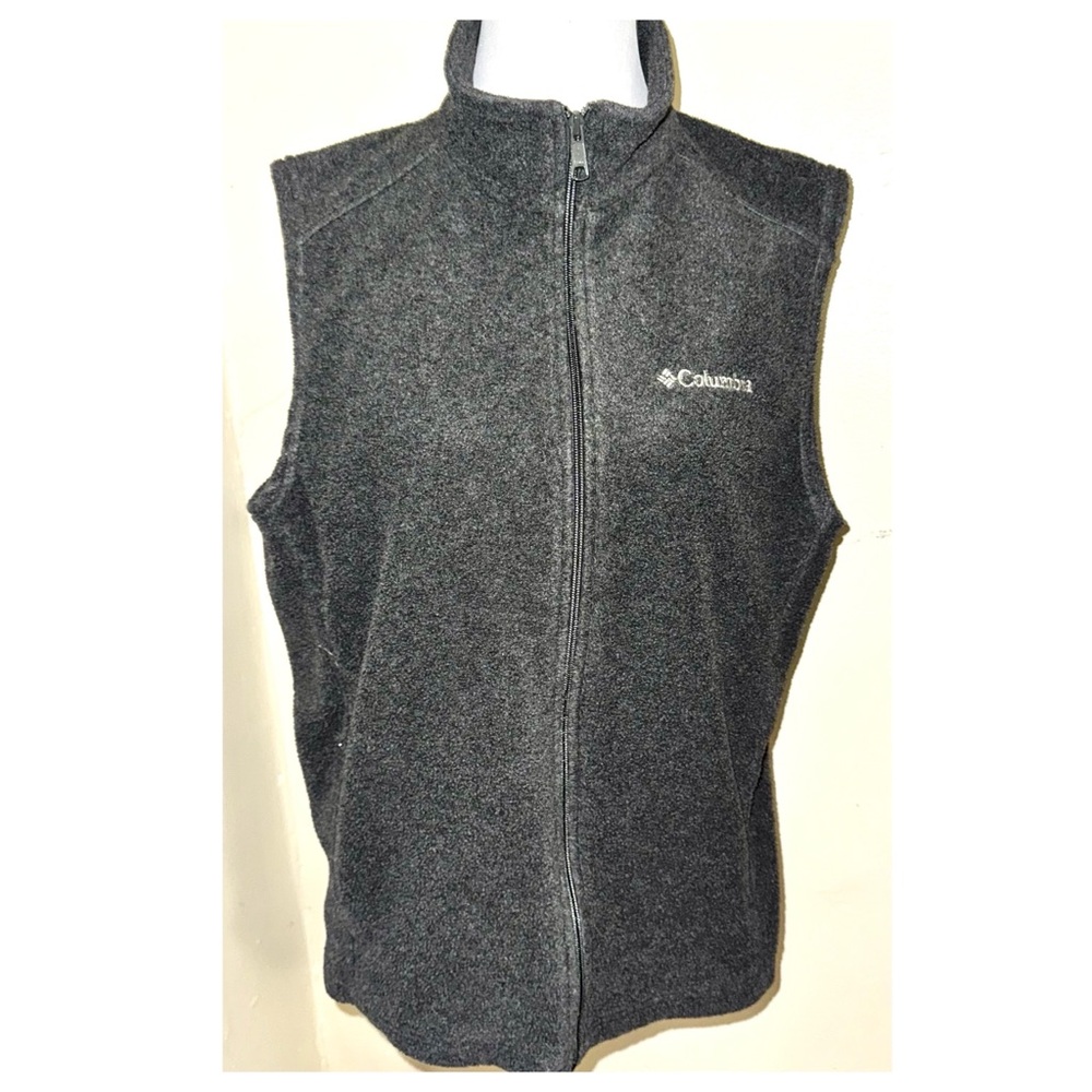 Mens Columbia “Cathedral Peak II” Zip Front Fleece Vest, Unisex Sz M